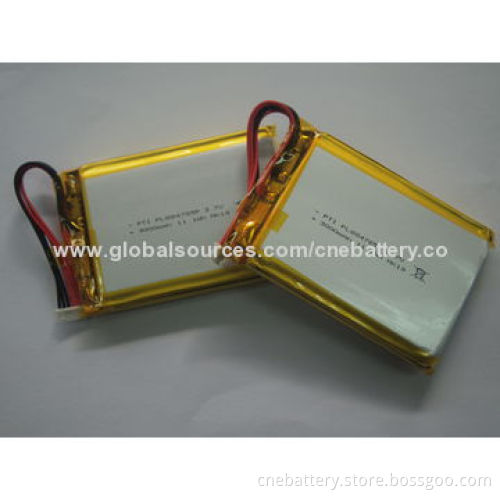 3.7V 3,000mAh Lithium Polymer Battery for GPRS Device, Tablet, Mobile Phone, Sony's PSP, POS, RazorNew